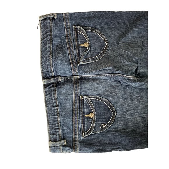 Old Navy Girls Size 16 Plus Jeans Embellished pocket raw hem Flap Back Pockets - Picture 5 of 8